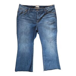 Madewell Cali Demi Boot Jeans Size 37 Fits 44 X 25 Crop 5 Pocket Design